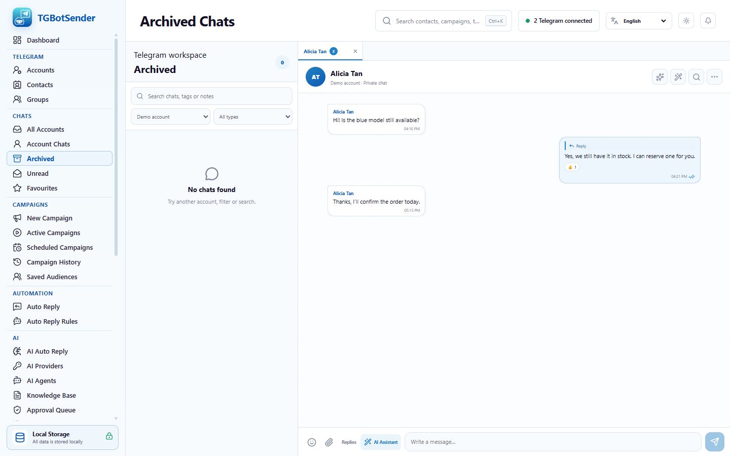 Archived chats